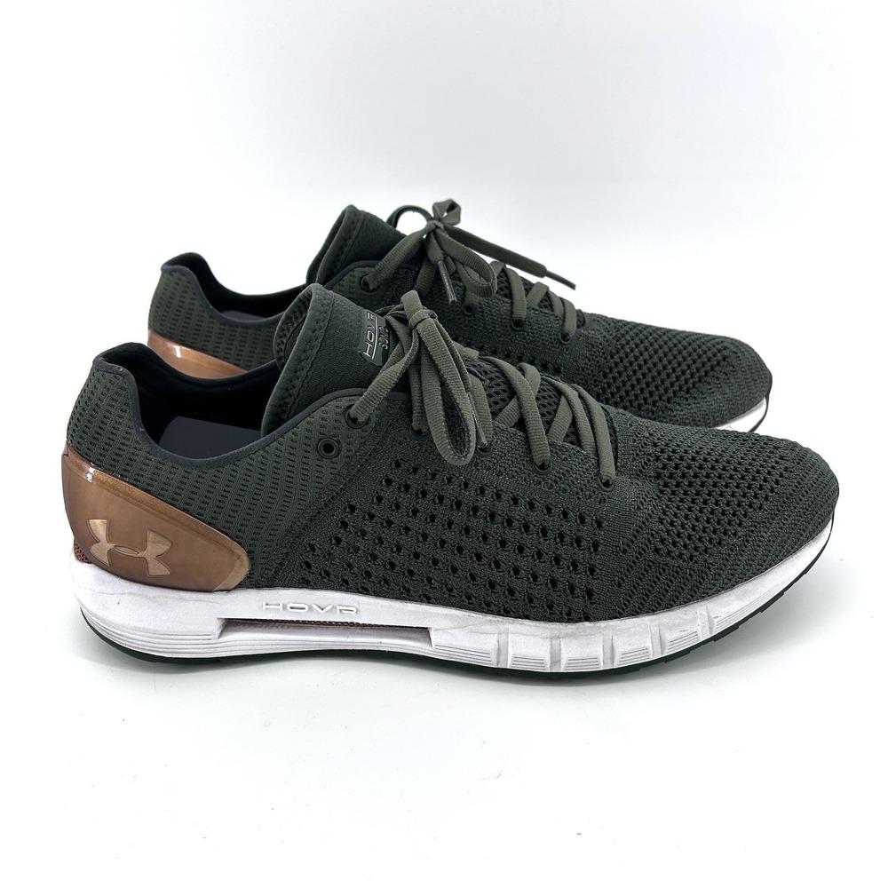 Under Armour‎ HOVR Sonic Running Shoes Mens 11 Olive Green Knit Athletic Sneaker